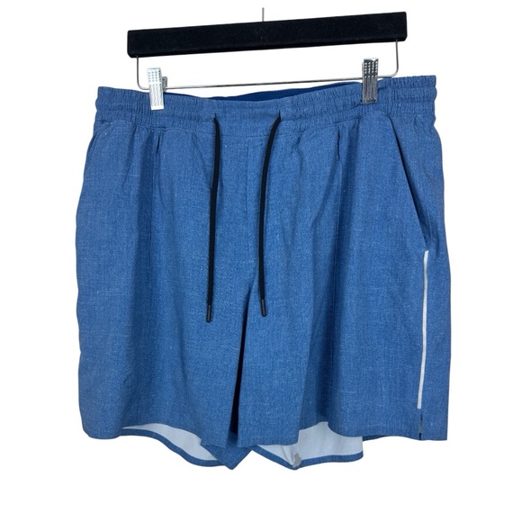 Lululemon Men's Running Lined Athletic Shorts Blue sz XL - Picture 1 of 5